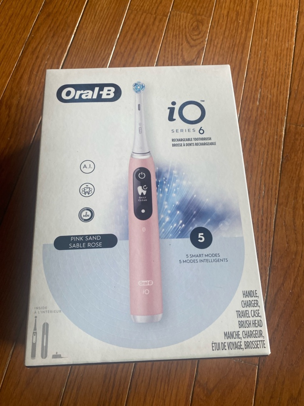Oral‑B iO Series 6 Rechargeable Electric Toothbrush - Pink Sand